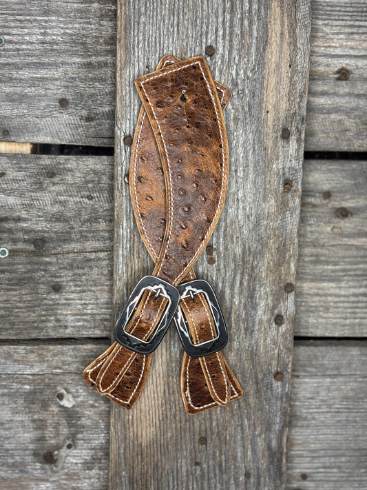 Ostrich Square spur straps